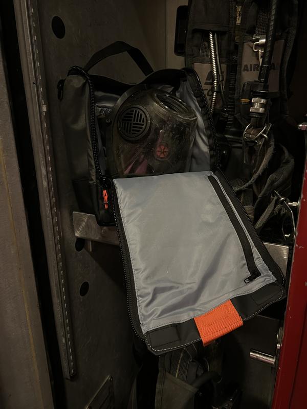 Bag with equipment inside