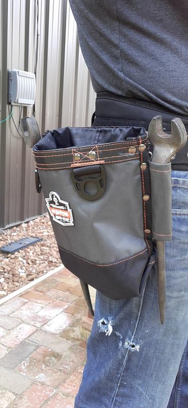 Ergodyne Gray Polyester 5-in Draw-string Tool Bag 13426 at
