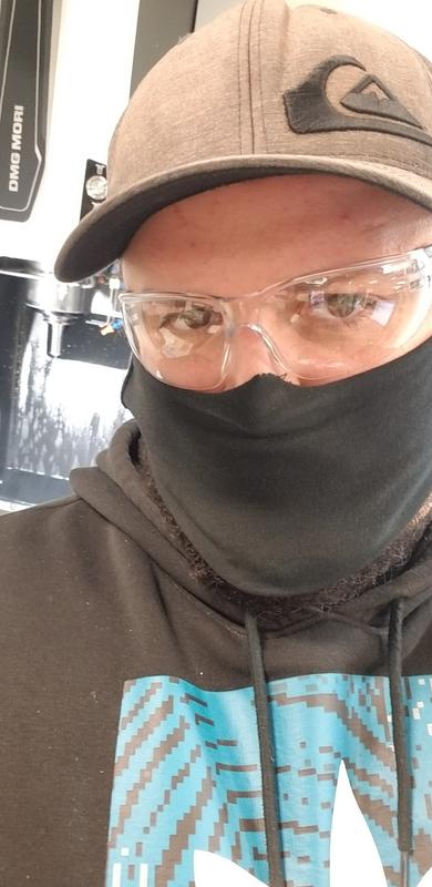 working away in my new safety glasses!!!!