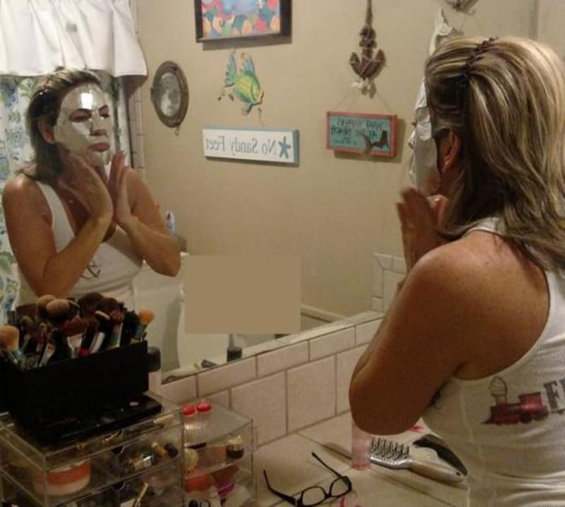 applying my mask