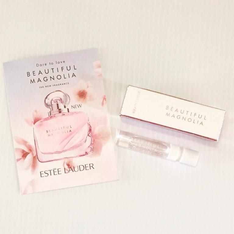 Happy Wednesday! I received this free sample of Beautiful Magnolia by @esteelauder Floral fragrances are not my type, but this one smells really nice. The feeling is romantic, feminine, and floral. The fragrance type is Floral Green. Did you know you can ask for free samples to your Alexa or Google devices when activated? #fragrance #beautifulmagnolia #floralperfume #esteelauder #pinkwednesday #sendmeasample #freesample