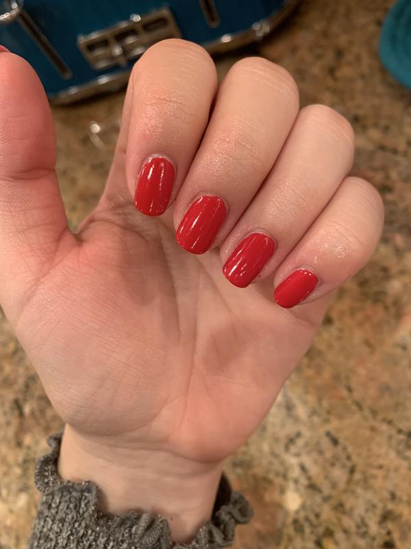 lacquered up red - polish, nail crimson nail lacquer-essie & color