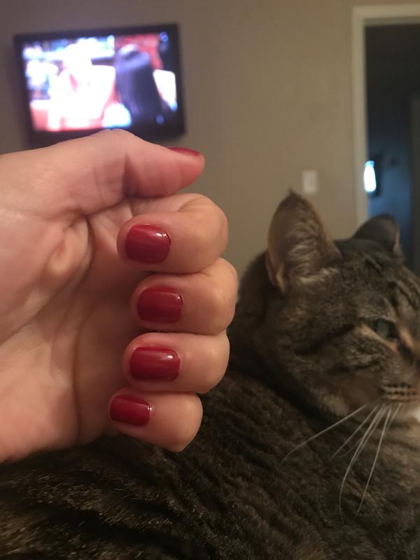 2 hours Post Manicure... oh and my baby :)