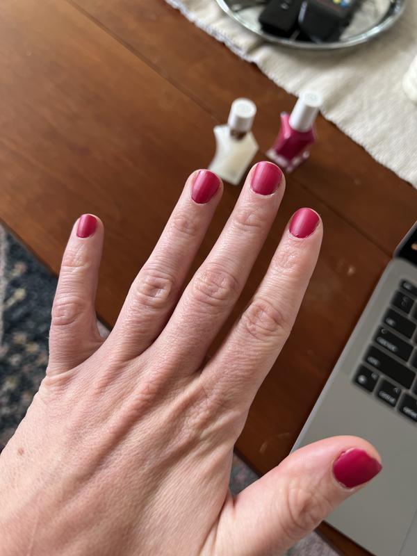 after one coat of matte top coat