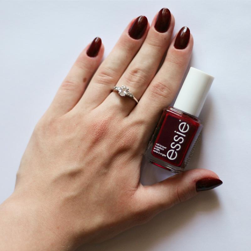 Bordeaux Deep Wine Red Nail Polish Nail Color Lacquer Essie