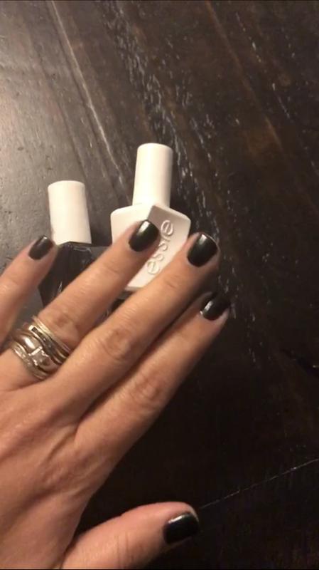 Hang Up The Heels Black Green Gel Nail Polish Nail Color Essie