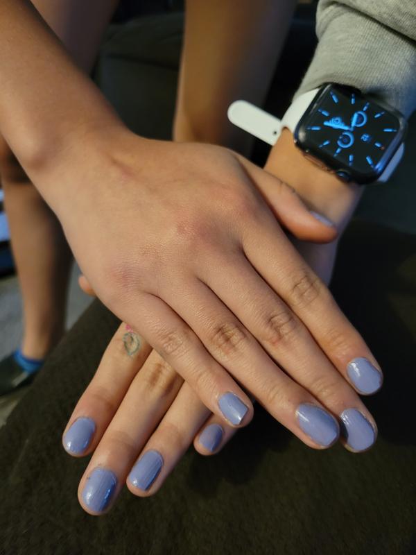 My daughter's bestie wanted to show off her nails.