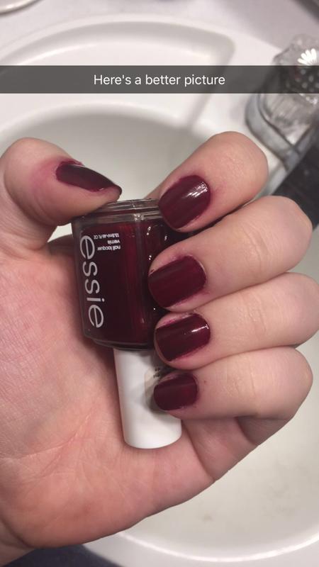 Naughty Deep Polish Berry Berry - Red Essie Nail -