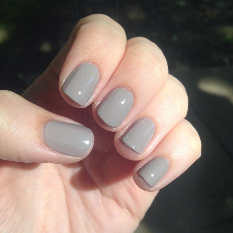 white gray nail polish