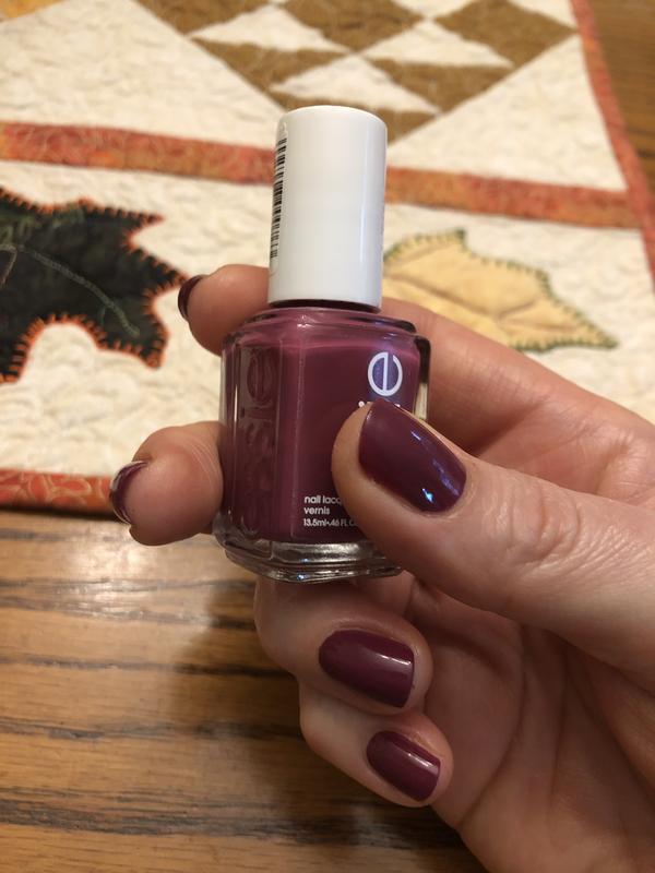 drive-in & dine - raspberry purple nail polish & nail color - essie
