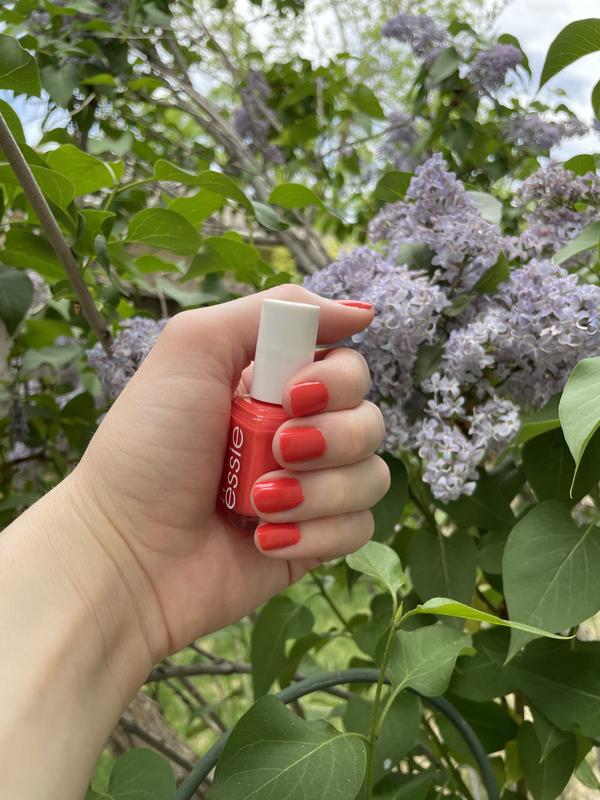 With Handmade - Coral Essie Nail Red Polish - Love