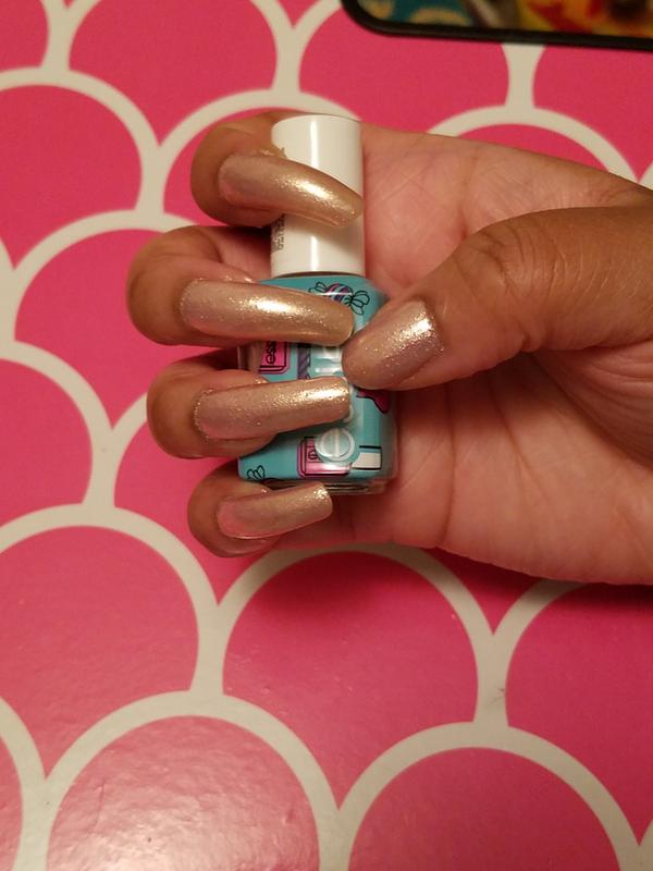 My lovely, long nails after a few coats of the glamorous new Birthday Girl shade!