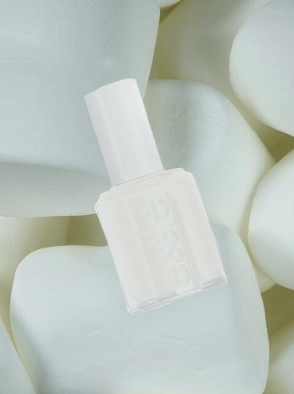 sheer vanilla white nail polish - lace is more - essie canada