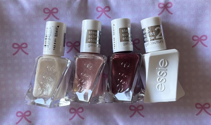 3 colours and the top coat.