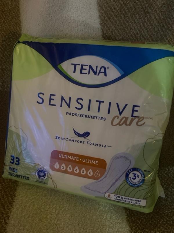 Tena Serenity Sensitive Care Ultimate Absorbency Incontinence Pad For Women  Fresh and Clean