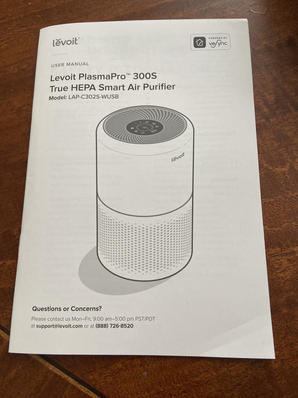 Levoit Core 300 3-Speed Ionic White True HEPA Air Purifier ENERGY STAR  (Covers: 1095-sq ft) in the Air Purifiers department at