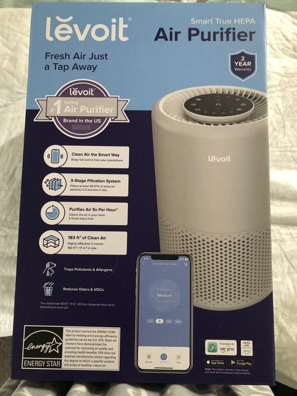 LEVOIT Smart Wi-Fi True HEPA Air Purifier, 360 sq.ft. HEAPAPLVSUS0031 - The  Home Depot