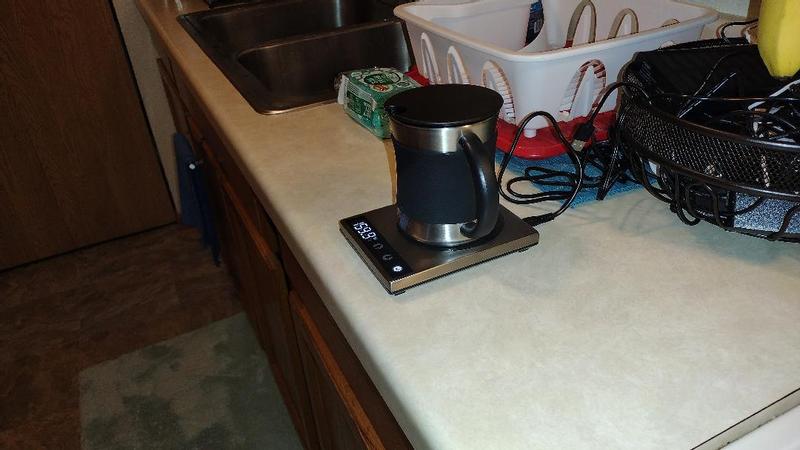 Best Buy: Cosori Original Coffee Warmer & Stainless Steel Coffee Mug Set  Silver KAACCKCSNUS0001A