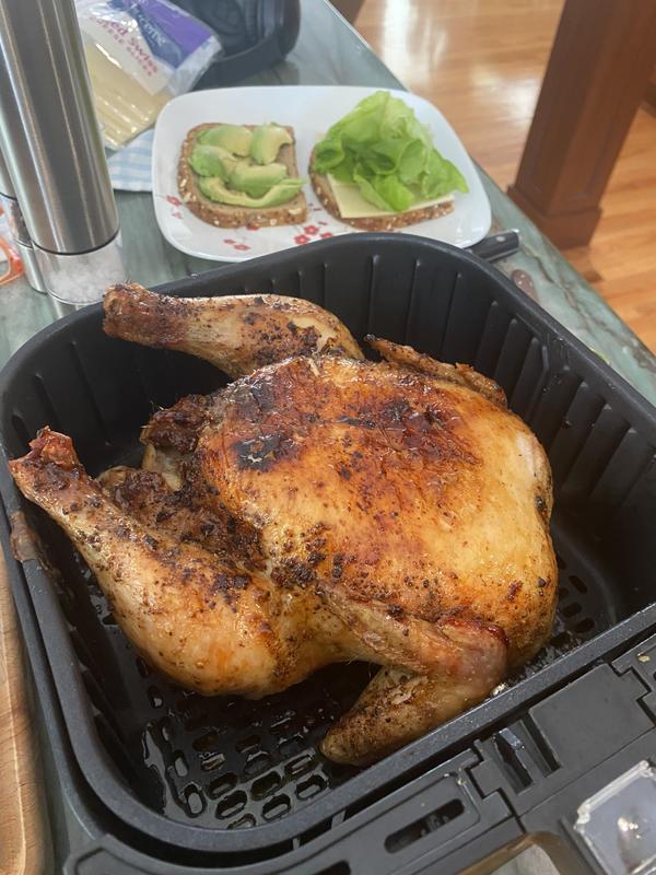 Cosori Smart 5.8 qt. Air Fryer with Skewer Rack Set in Black Bed Bath