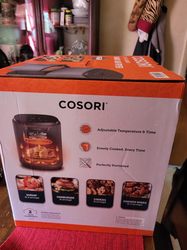 Cosori Gray Air Fryer with App Compatibility, Wi-Fi, and Voice