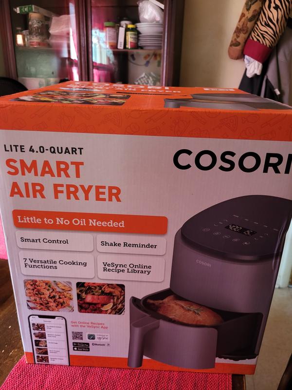 Cosori Gray Air Fryer with App Compatibility, Wi-Fi, and Voice Control -  Works with iOS, Android,  Alexa, and Google Assistant in the Air  Fryers department at