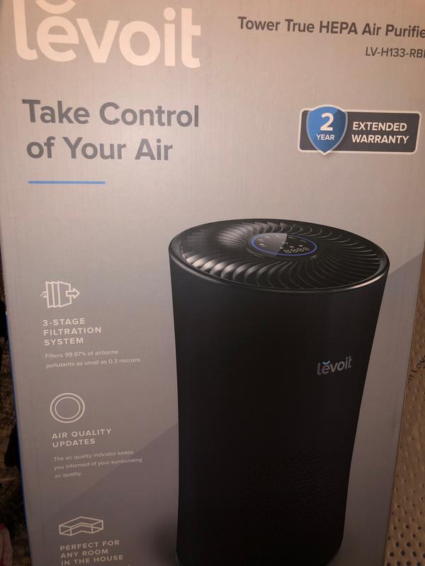 Levoit Tower True HEPA Air Purifier - Black