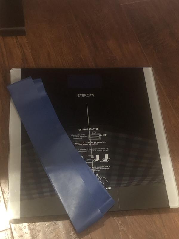 Exercise bands come with this scale