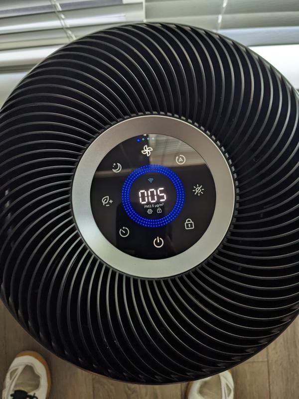 Control panel turned on