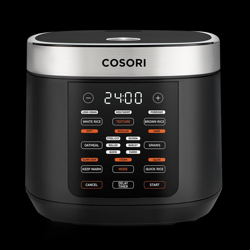 COSORI 5.0-Quart Rice Cooker with 9 Cooking Functions, Touch Control,  Measuring Cup with Handle, CRC-R501-KUSR