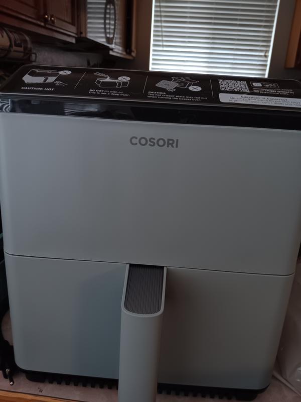 COSORI Dual Blaze 6.8-Quart Smart Air Fryer, Dual Heating Elements, Light  Gray