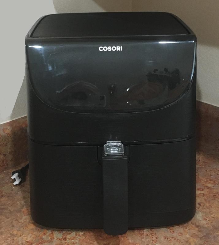 Cosori Smart 5.8 qt. Air Fryer with Skewer Rack Set in Black Bed Bath