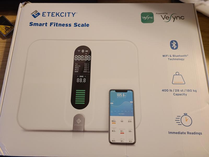 Etekcity Smart Fitness Scale - Black