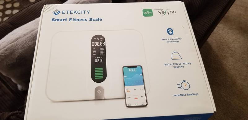 Smart Fitness Scale with Resistance Bands Black - Etekcity
