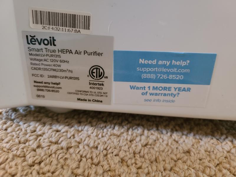 Levoit LV-PUR131 Air Purifier True HEPA Filter for Sale in Irvine, CA -  OfferUp