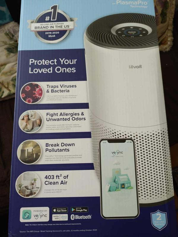 Levoit Plasma Pro 400S Smart True HEPA Air Purifier LAP-C401S-WUSR