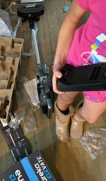 Easy to put together my seven year did it.