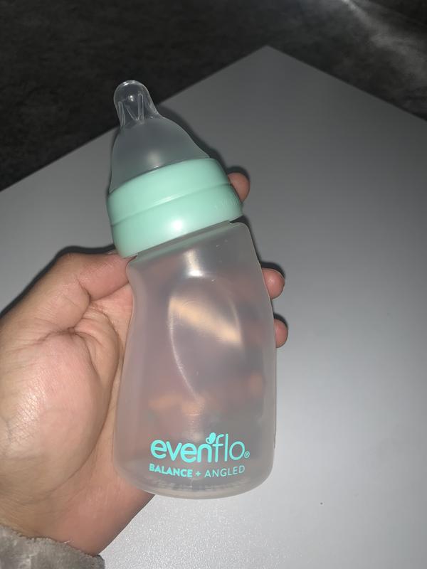  Evenflo Feeding Balance + Wide Neck Printed Bottles, 9oz 2pk,  with Pacifier : Baby