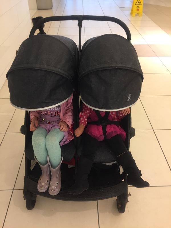 super compact double stroller