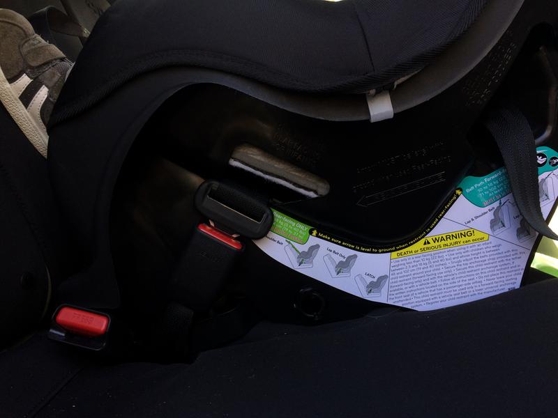 Isn’t appropriately level in rear facing in my sedan