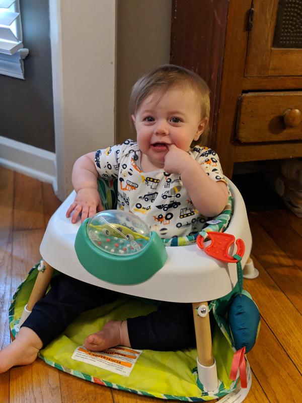 My Little One (10.5 mo) in the floor seat