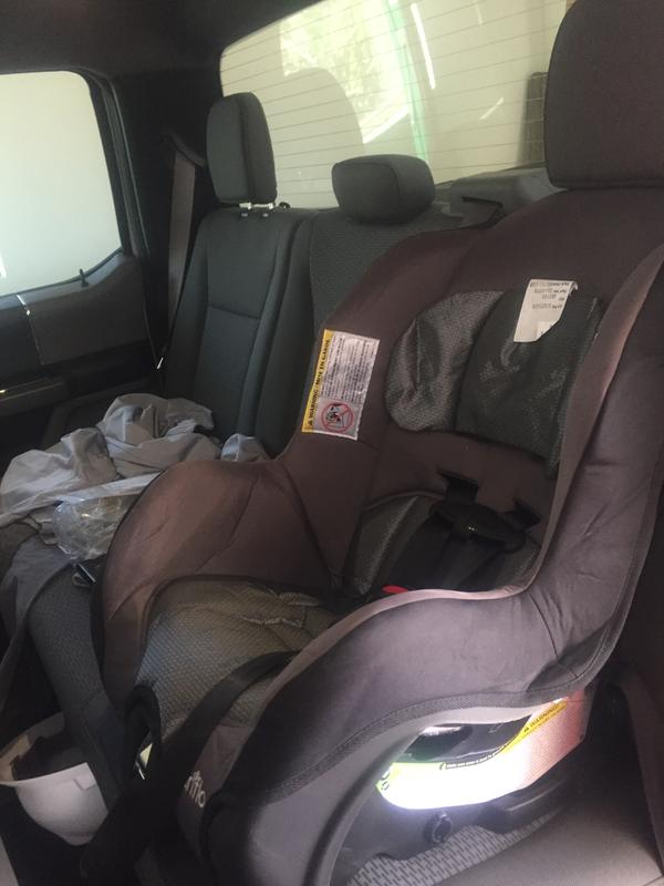 Fits great in backseat!