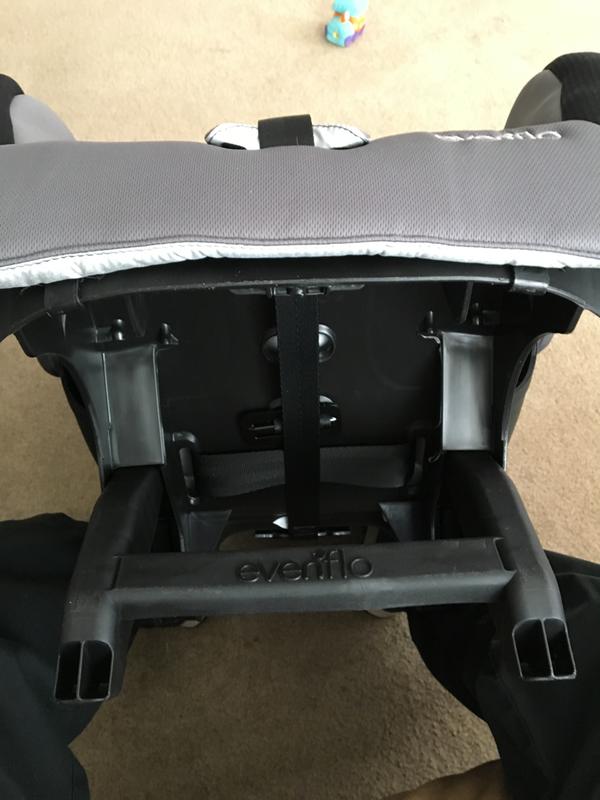 Rear facing foot flipped forward