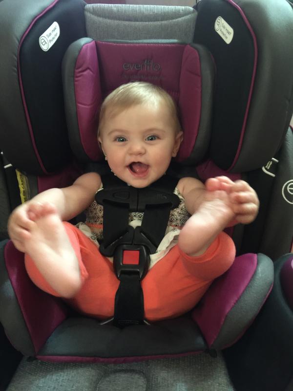 First day in her big girl seat!!!!