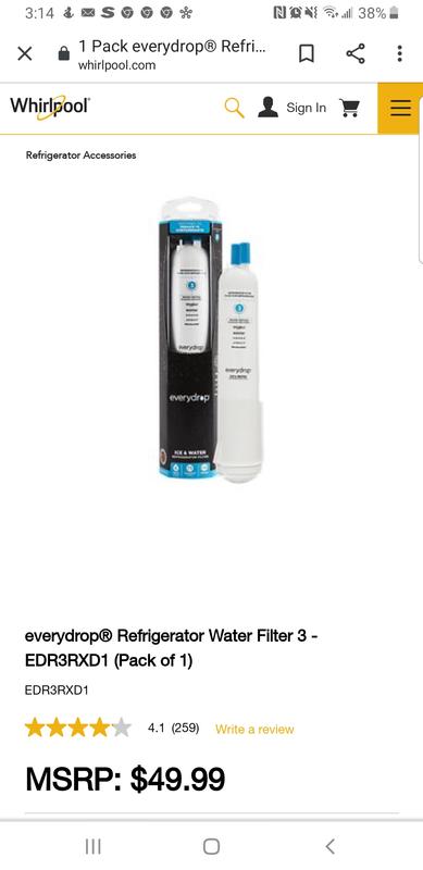 EDR4RXD1 by Whirlpool - everydrop® Refrigerator Water Filter 4