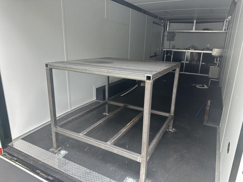 Cut & tacked this table under 40 min. 48x48x40. 2x2x1/4 tube.