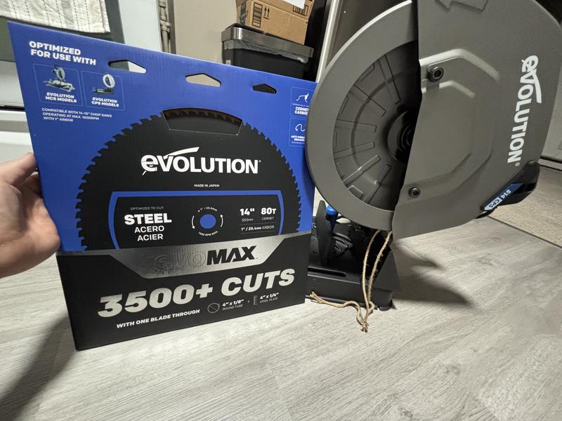 Evolution S14CPS: EVOMAX Metal Cutting Chop Saw With 14 In Evolution S14CPS: EVOMAX Metal Cutting Chop Saw With 14 In
