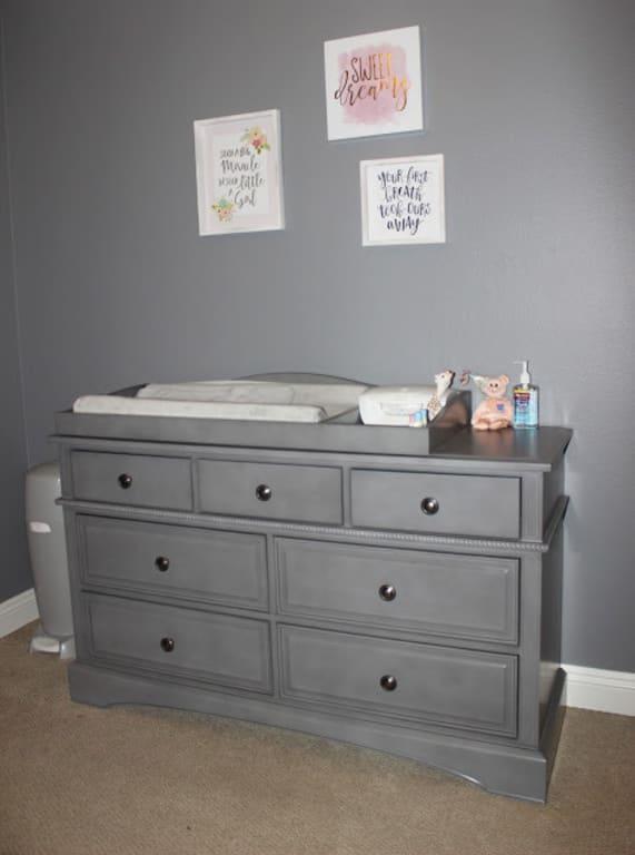 evolur dresser storm grey