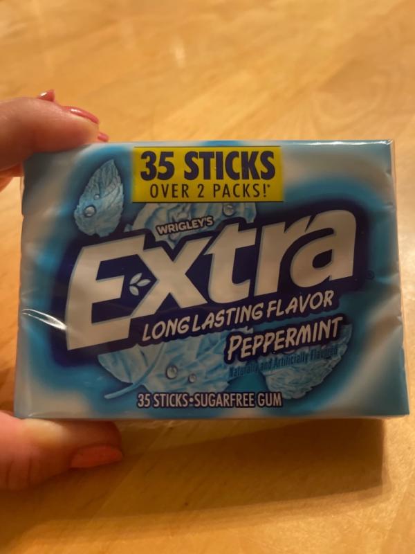 EXTRA Peppermint Sugarfree Chewing Gum, 15-Stick Single Pack