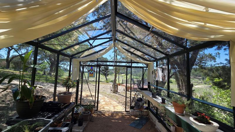 Looking out toward the hill country