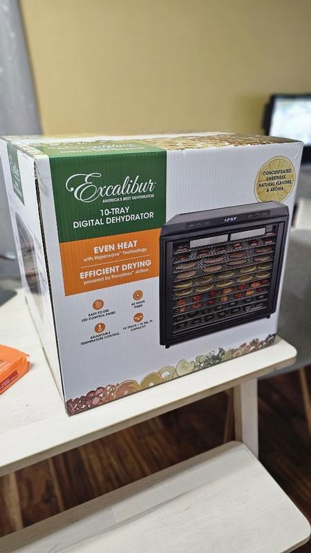Excalibur 10 Tray Commercial Food Dehydrator with Adjustable Temperature  Control and Two 99-Hour Timers, in Stainless Steel (EXC10EL) - Excalibur  Dehydrator
